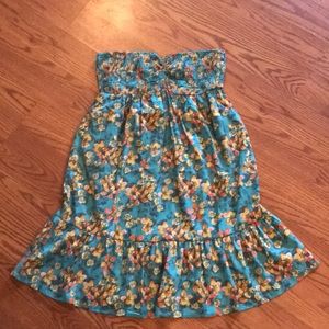 🌸ONEILL SMOCKED STRAPLESS SUNDRESS PACSUN M L NEW